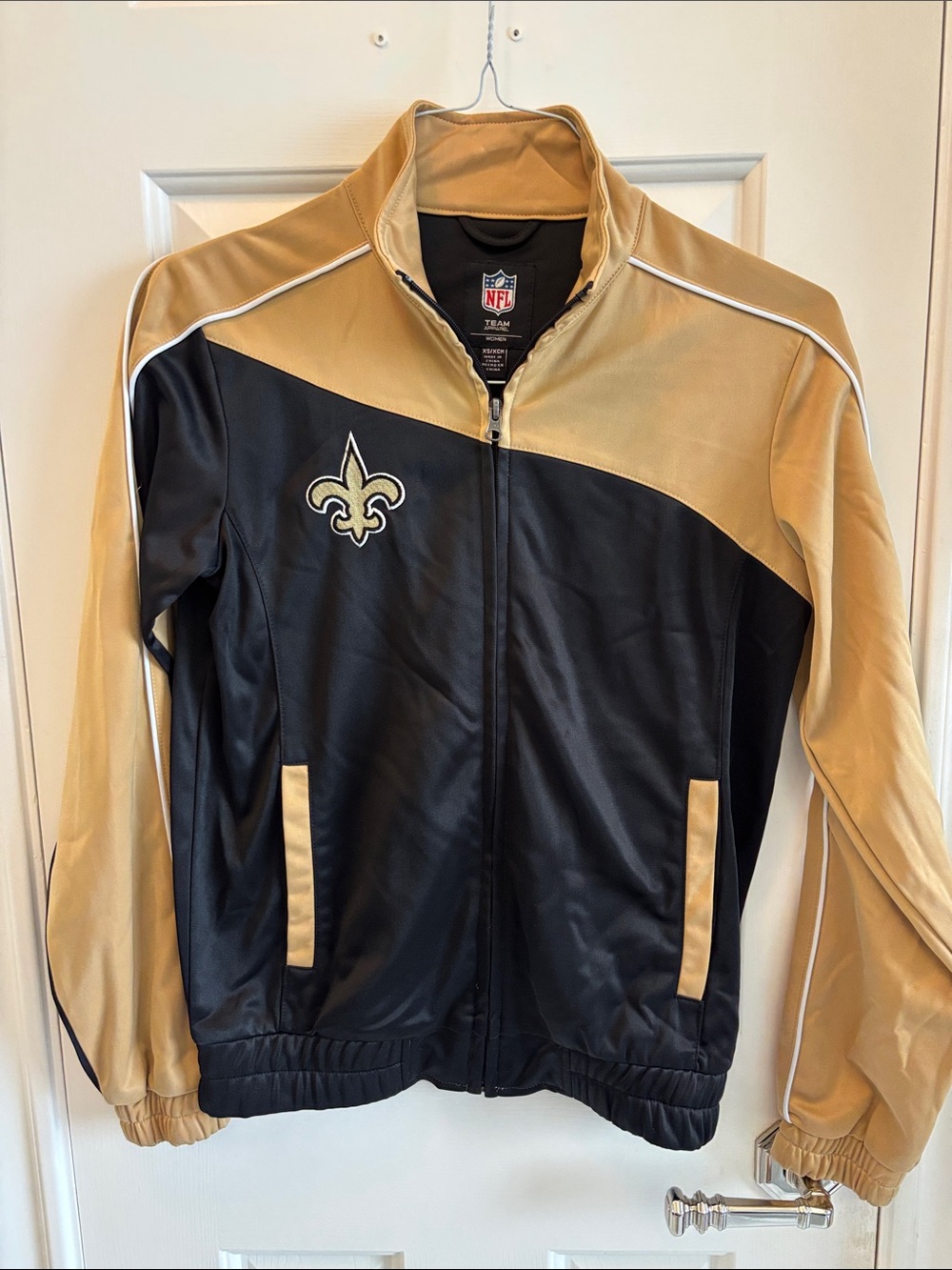 New Orleans Saints Women’s Black and Gold Full-Zip Jacket